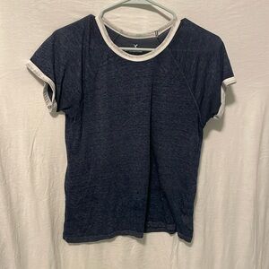 American eagle soft t-shift navy blue white outline